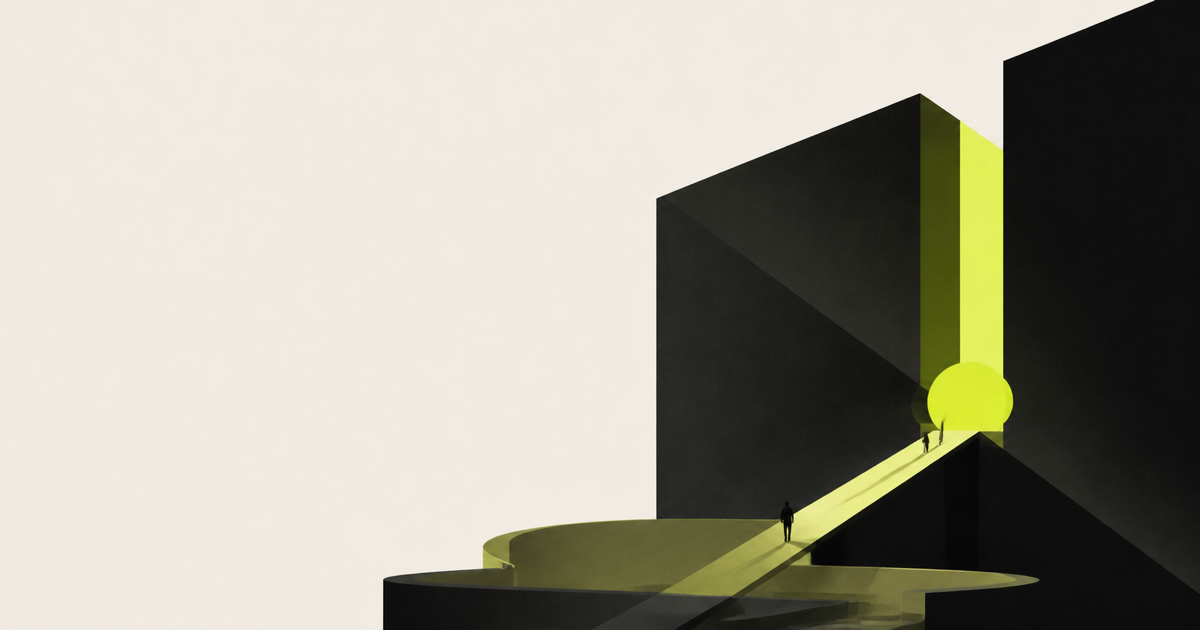 Abstract pathway connecting talent and opportunity